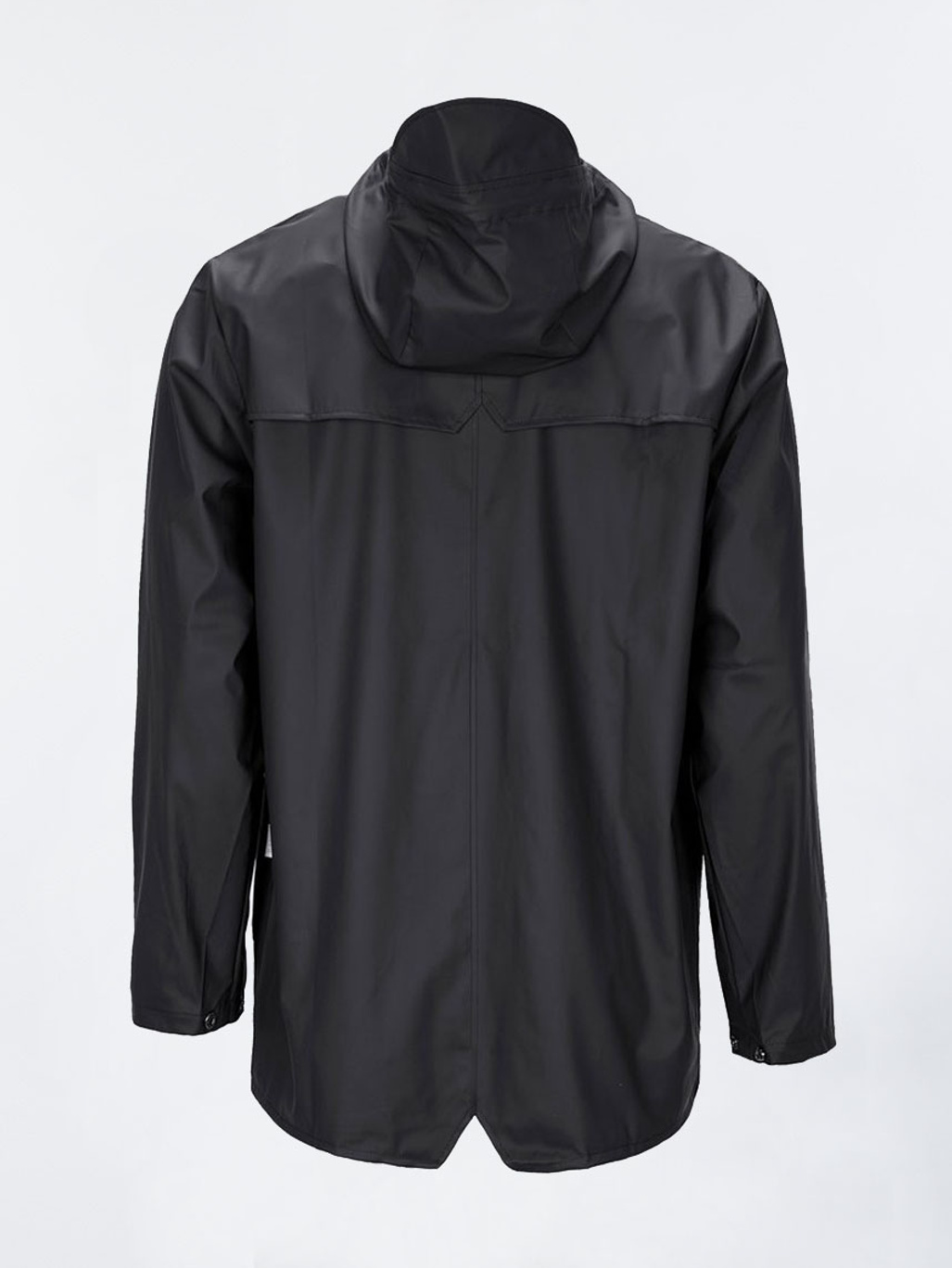 thumbnail image 2 of Rains Unisex Jacket - 47 Navy Large, Water-Resistant Casual Rain Jacket With Adjustable Hood 2 of 9