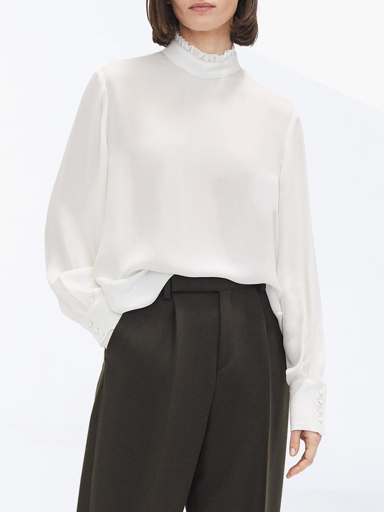 Filippa K Silk Ruffle Blouse