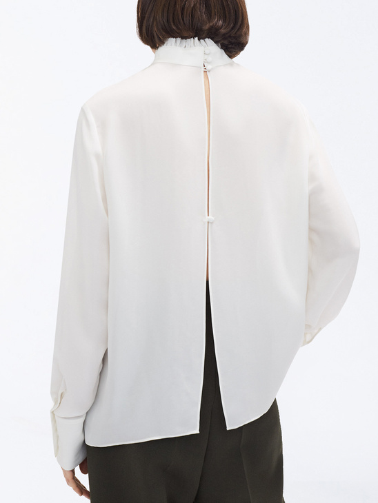 Filippa K Silk Ruffle Blouse