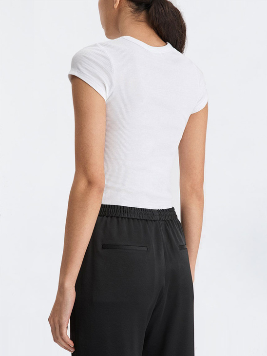 Filippa K Fine Rib Tee White