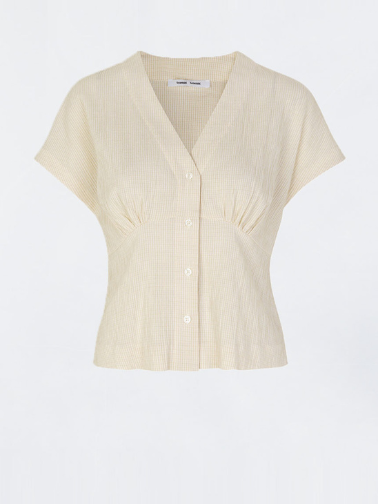 Samsøe & Samsøe Valerie Top 11238 Warm White Check