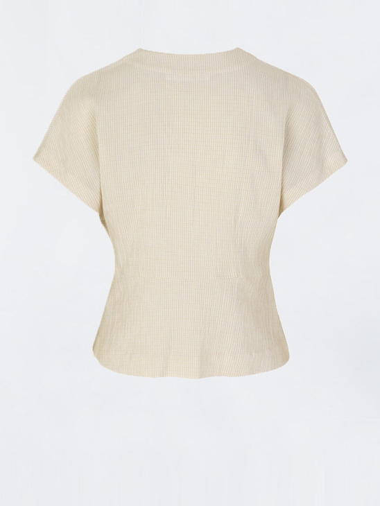 Samsøe & Samsøe Valerie Top 11238 Warm White Check