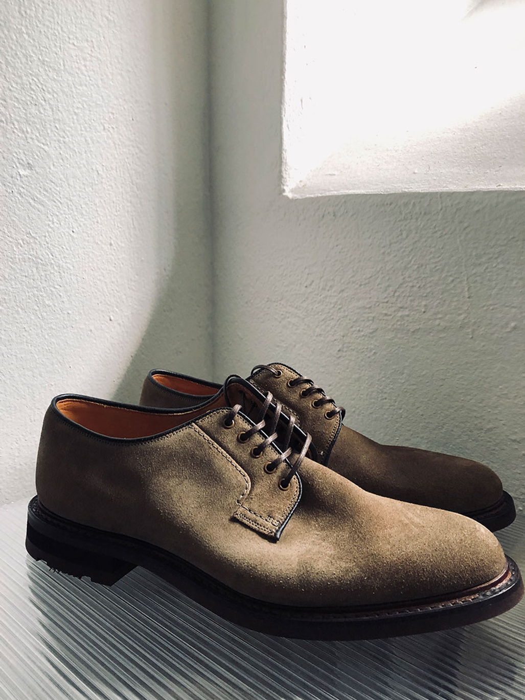 Second Hand Church's Suede Derby Shoes