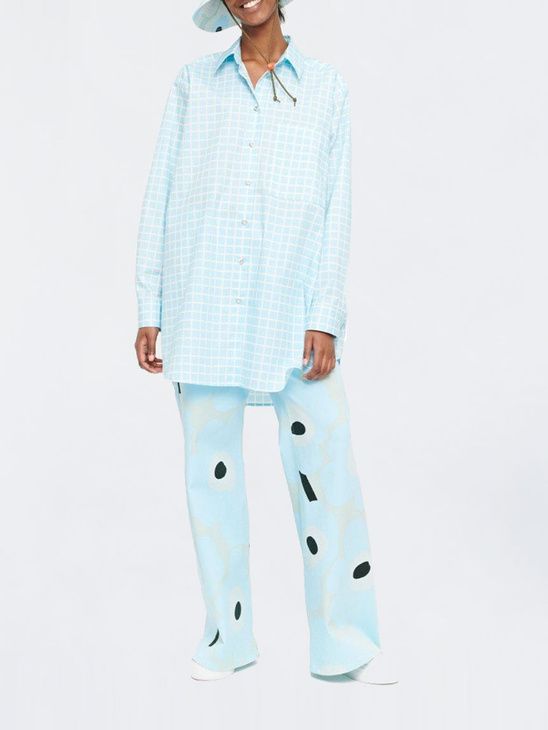 Marimekko Norkko Pikku Ruutu Blue/Off White