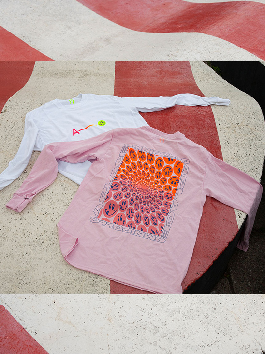 Omnipollo Omnipollo x Aplace Smiley Vortex Pink Longsleeve