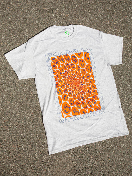 Omnipollo Omnipollo x Aplace Smiley Vortex Grey T-Shirt