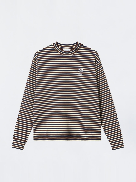 Wood Wood Astrid Long Sleeve Navy Stripes