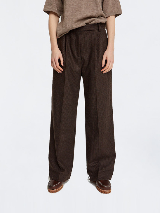 Wood Wood Sophie Trousers Black Check
