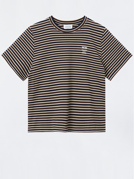 Wood Wood Alma T-Shirt Navy Stripes