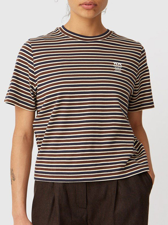 Wood Wood Alma T-Shirt Navy Stripes