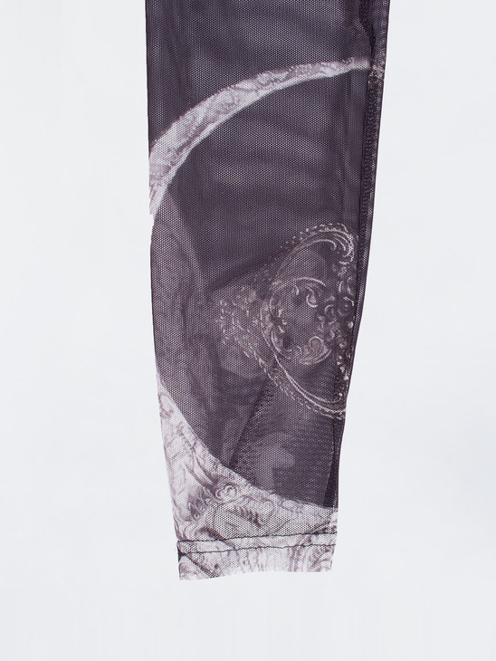 Diana Orving Long Layer Dress Black Mesh