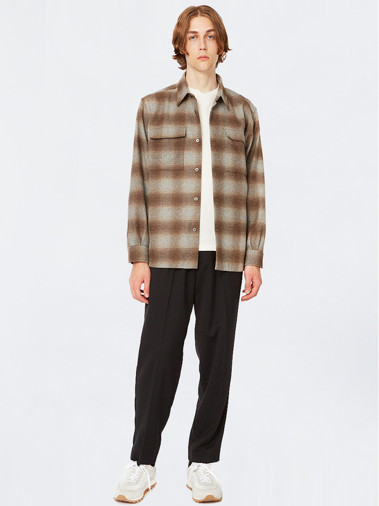 Hope Base Shirt Beige Check
