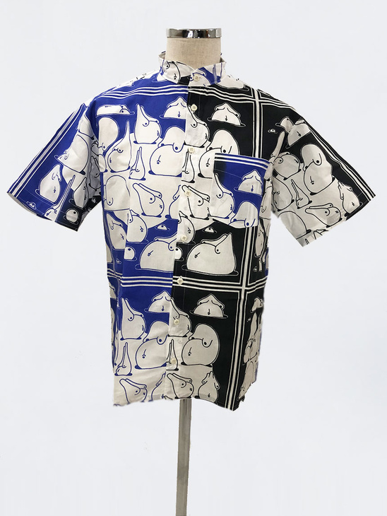 APLACE Basar Carli Halvars Skjorta Blue/Black L 