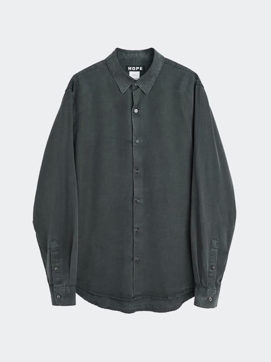 Hope Air Clean Shirt Faded Black Tencel
