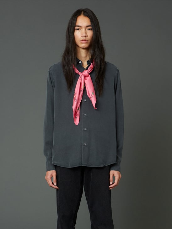 Hope Air Clean Shirt Faded Black Tencel