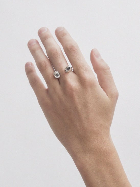 Kultur5 Two Stones Ring Size 2