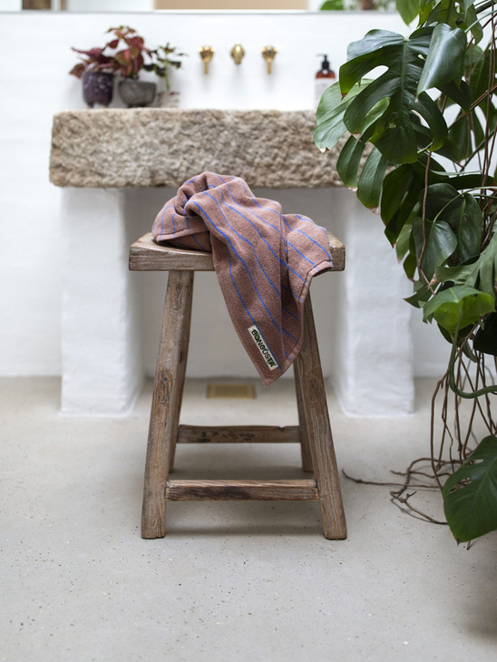 Bongusta Naram Guest Towel Camel / Ultramarine Blue