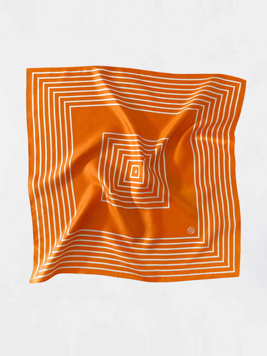 lescarf Striped Scarf Orange