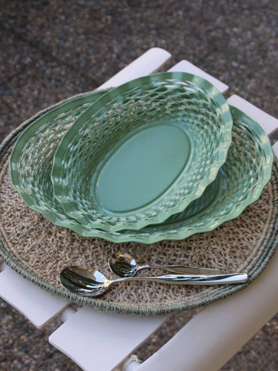 Roger Orfèvre Bread Basket S Green