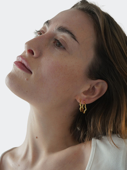Trine Tuxen Jewelry Hailey Hoop Gold Plated