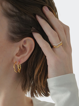 Trine Tuxen Jewelry Hailey Hoop Gold Plated