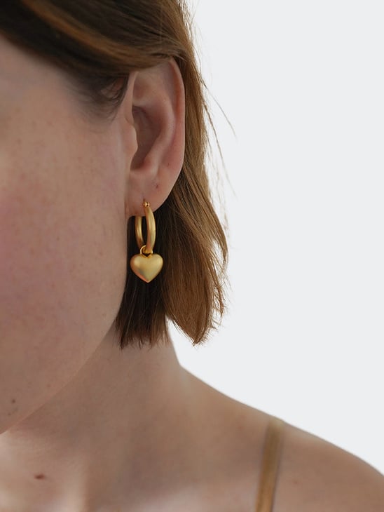 Trine Tuxen Jewelry Fiona Hoop  Gold Plated