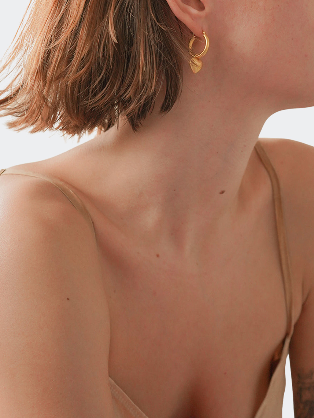 Trine Tuxen Jewelry Fiona Hoop Gold Plated