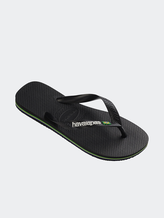 Havaianas Top Brazil Logo Black / Black