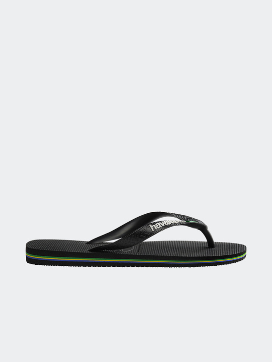 Havaianas Top Brazil Logo Black / Black