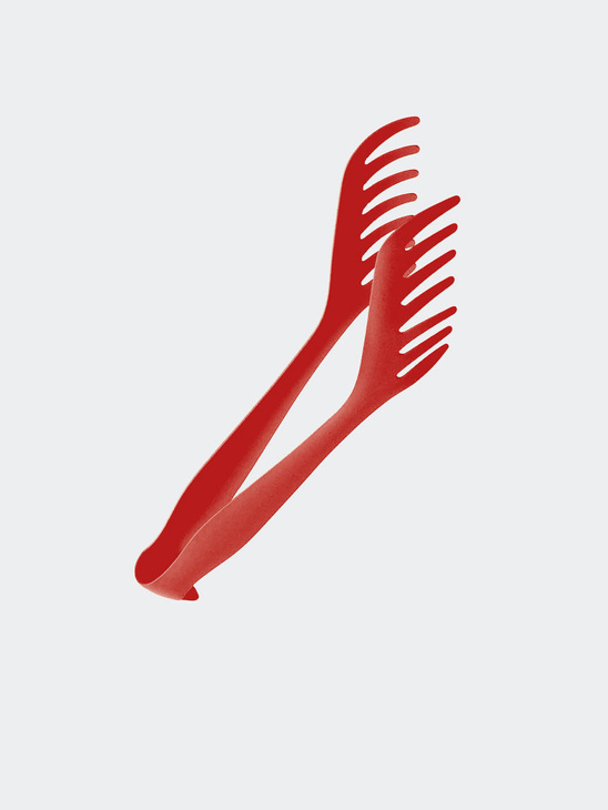 Roger Orfèvre Spaghetti Tong Red