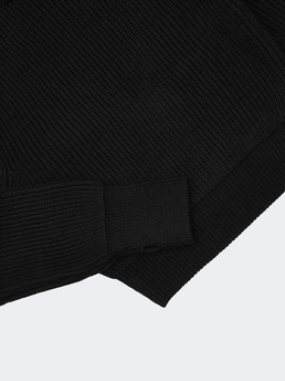 Amomento Half Neck Knit Black