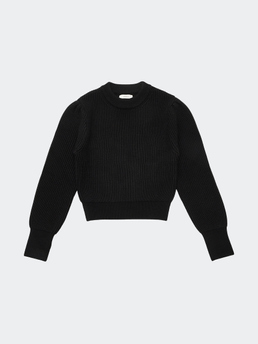 Amomento Half Neck Knit Black