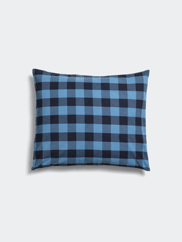 Midnatt Cushion Cover Chequered Blue