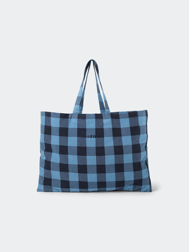 Midnatt Tote Bag Chequered Blue