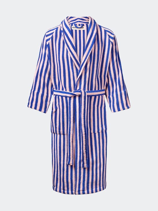 Bongusta Naram Bathrobe Dazzling Blue / Rose