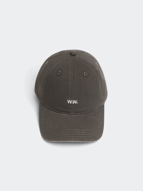Wood Wood Low Profile Twill Cap 1004 Dark Grey