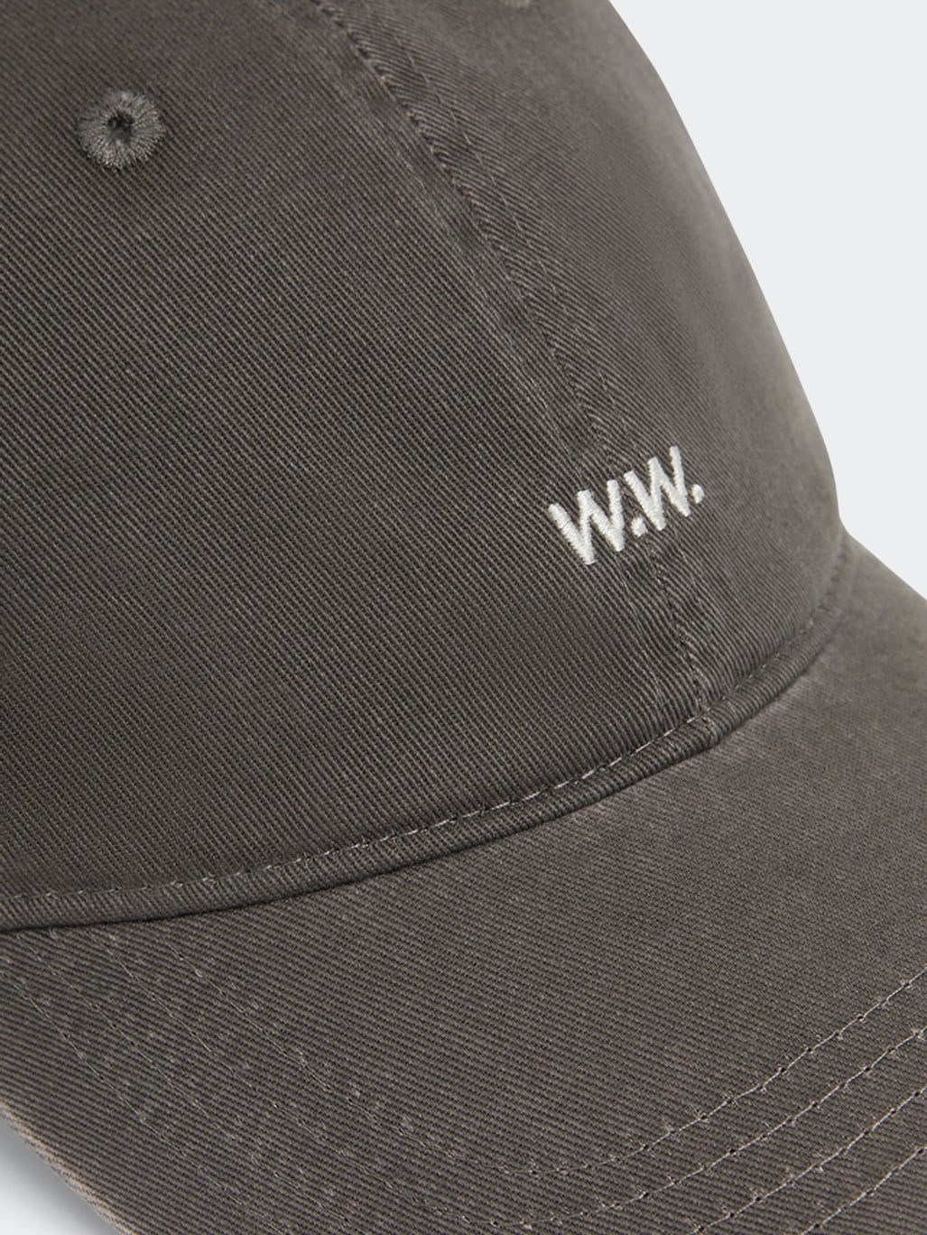Wood Wood Low Profile Twill Cap 1004 Dark Grey