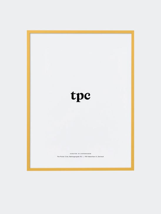 The Poster Club Yellow Wood Frame 50x70