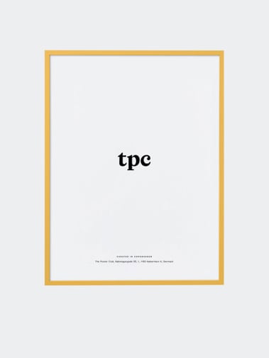 The Poster Club Yellow Wood Frame 50x70