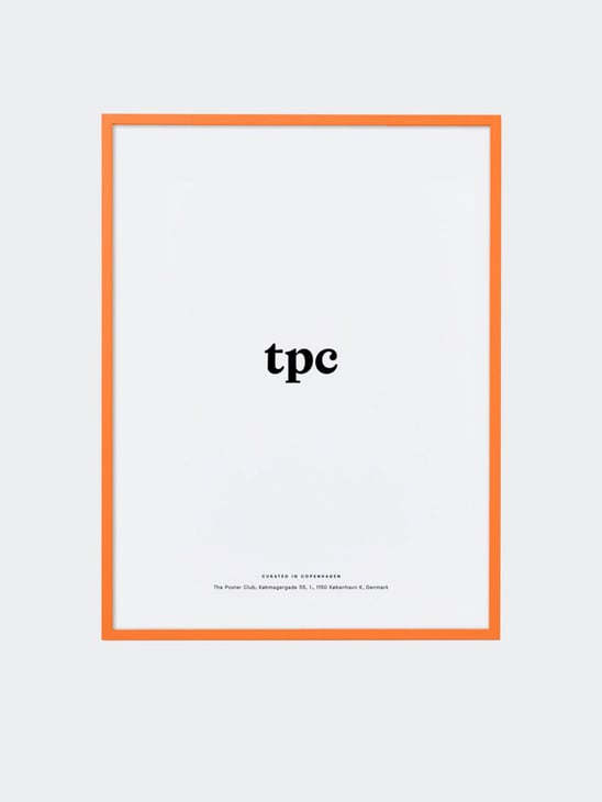 The Poster Club Orange Wood Frame 50x70