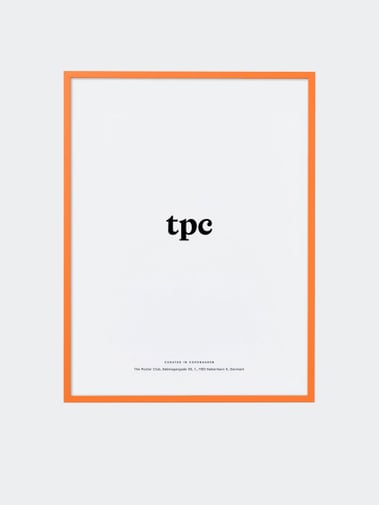 The Poster Club Orange Wood Frame 50x70
