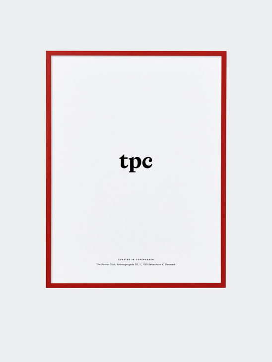 The Poster Club Red Wood Frame 50x70