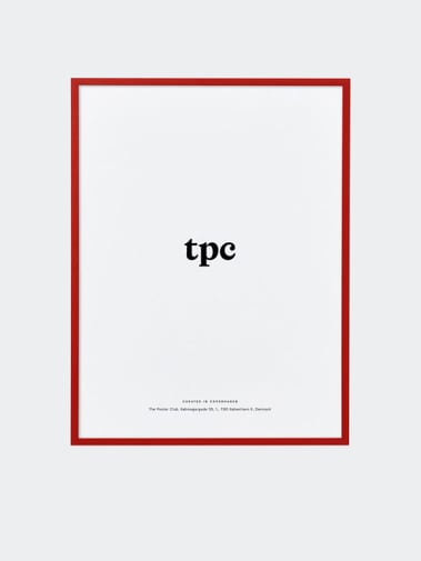 The Poster Club Red Wood Frame 50x70