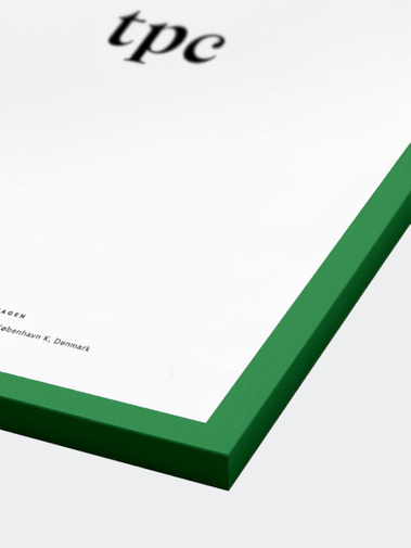 The Poster Club Green Wood Frame 50x70