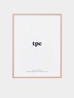 The Poster Club Pink Wood Frame 50x70