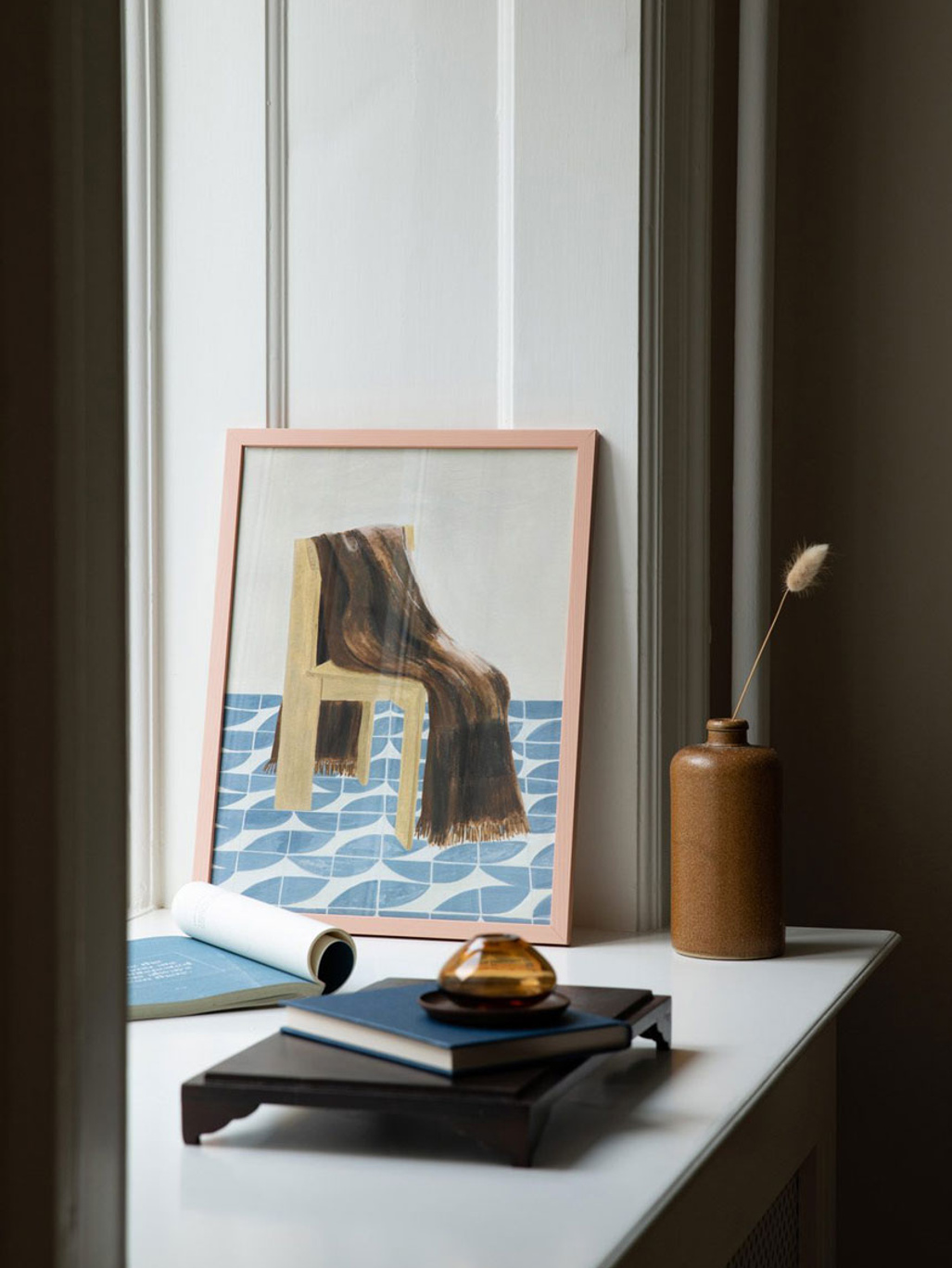 The Poster Club Pink Wood Frame 50x70