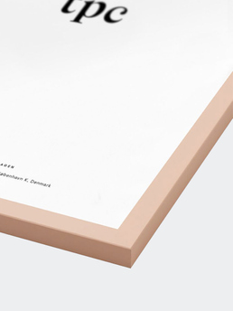 The Poster Club Pink Wood Frame 50x70