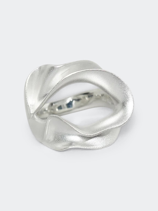 Trine Tuxen Jewelry Cannoli Ring Silver