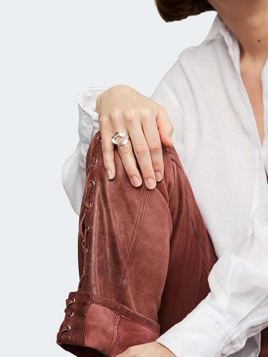 Trine Tuxen Jewelry Cannoli Ring Silver