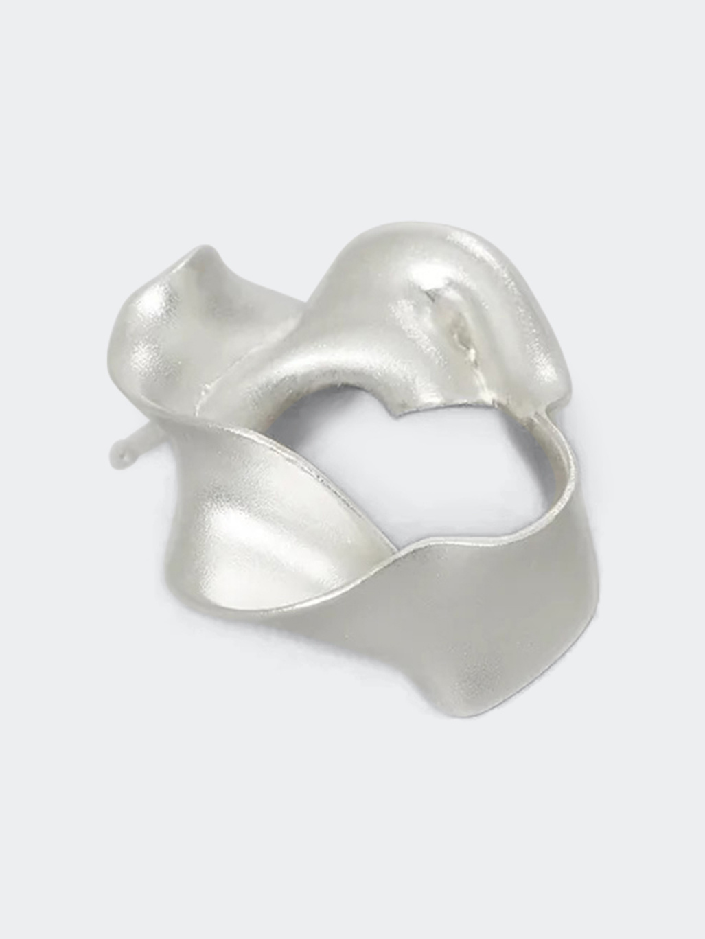 Trine Tuxen Jewelry Pappardelle Earring Silver
